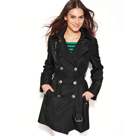 trenchcoats michael kors michael|michael kors belted trench coats.